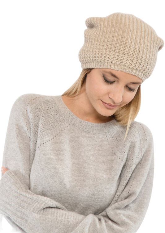 Mais Donna : casquette en cachemire et laine