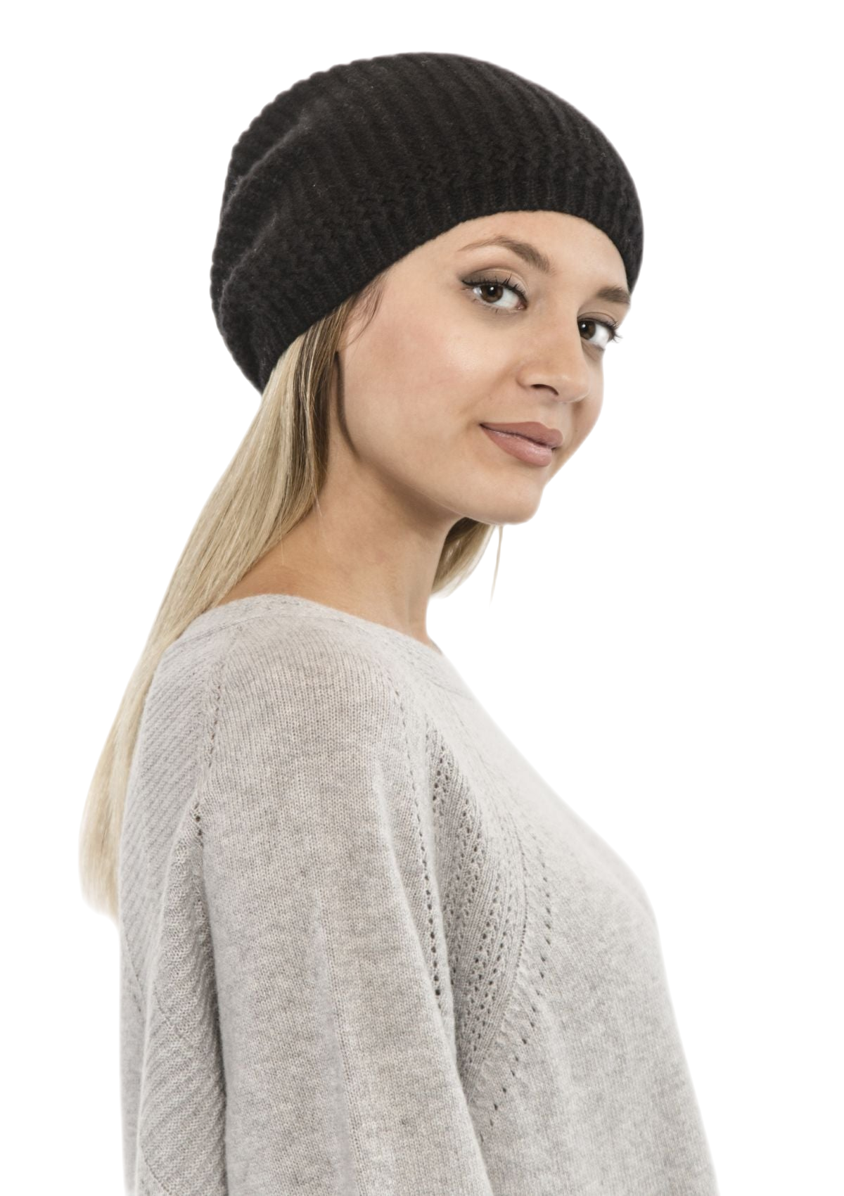 Mais Donna: cashmere and wool cap