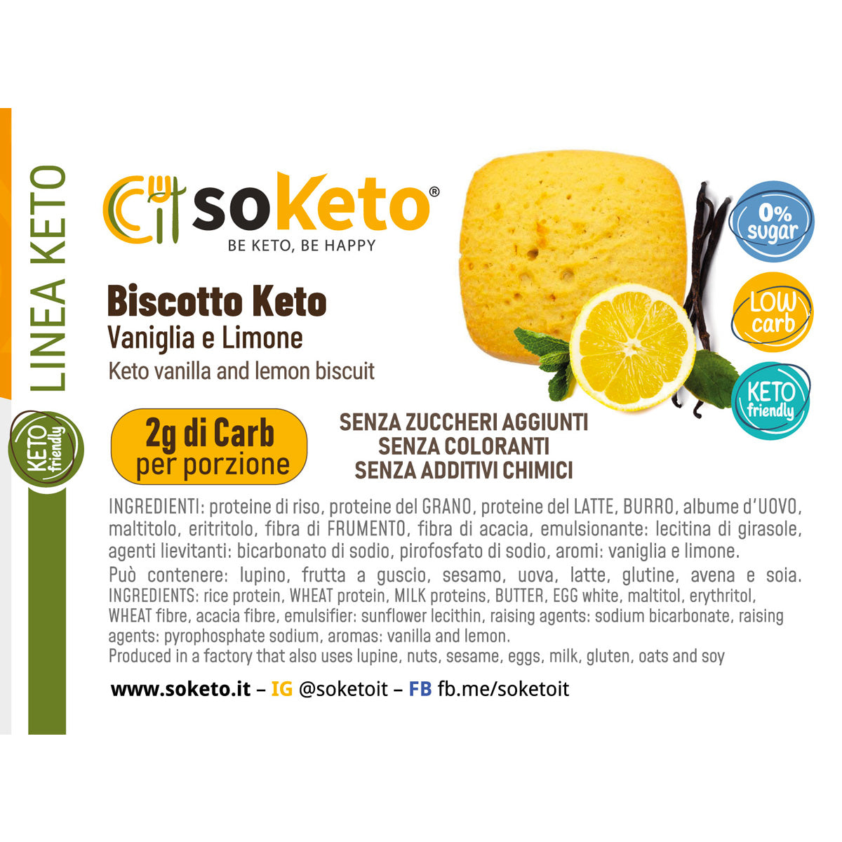 Biscuits Keto Vanille et Citron