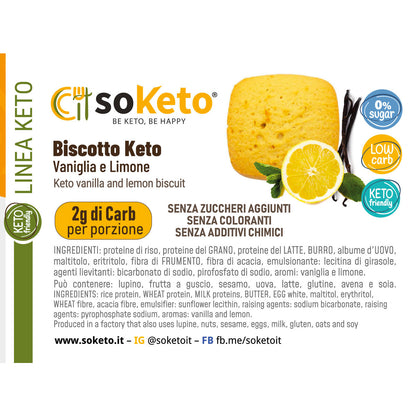 Biscuits Keto Vanille et Citron