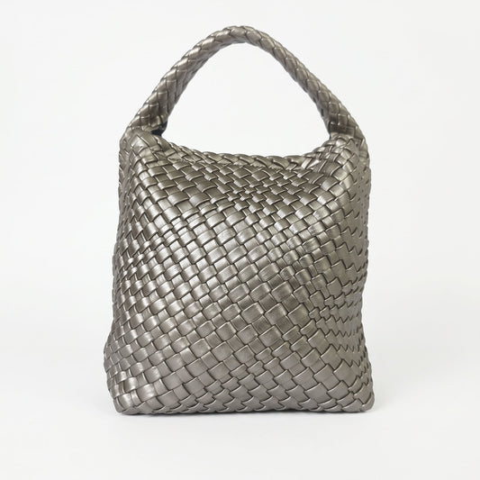 Braided Faux Leather Handbag