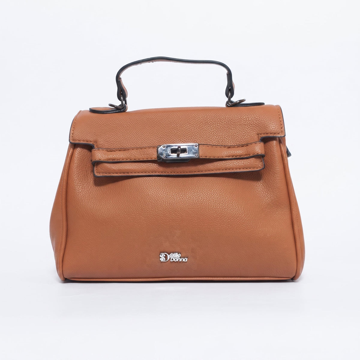 Braune Handtasche aus Kunstleder