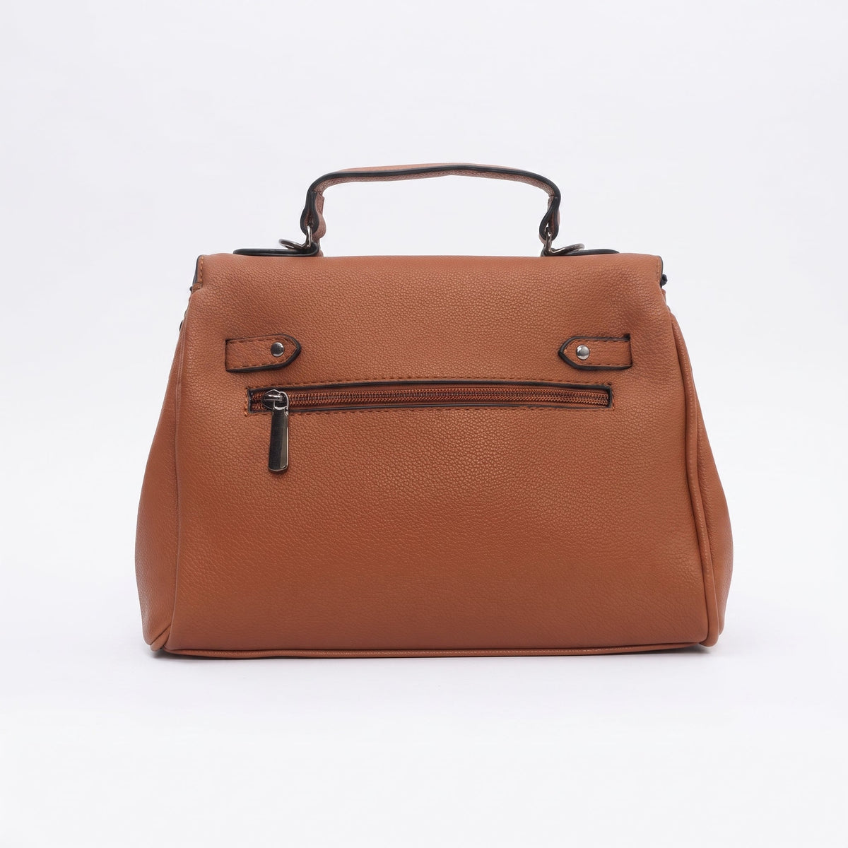 Braune Handtasche aus Kunstleder