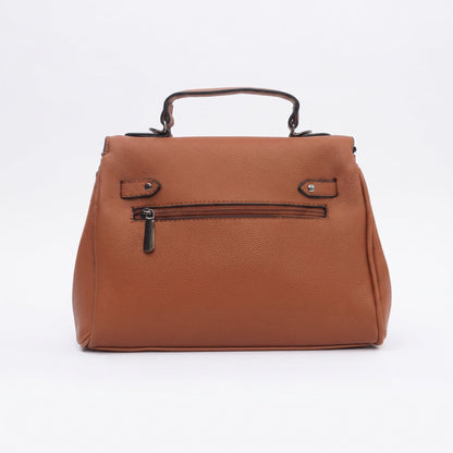 Braune Handtasche aus Kunstleder