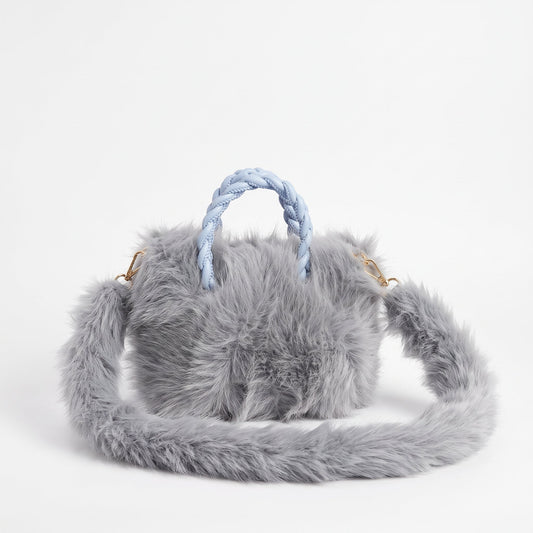 Handtasche aus Kunstpelz