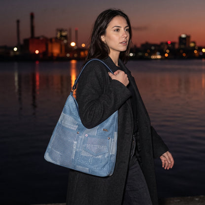 Bolso de hombro Urban Edge de denim