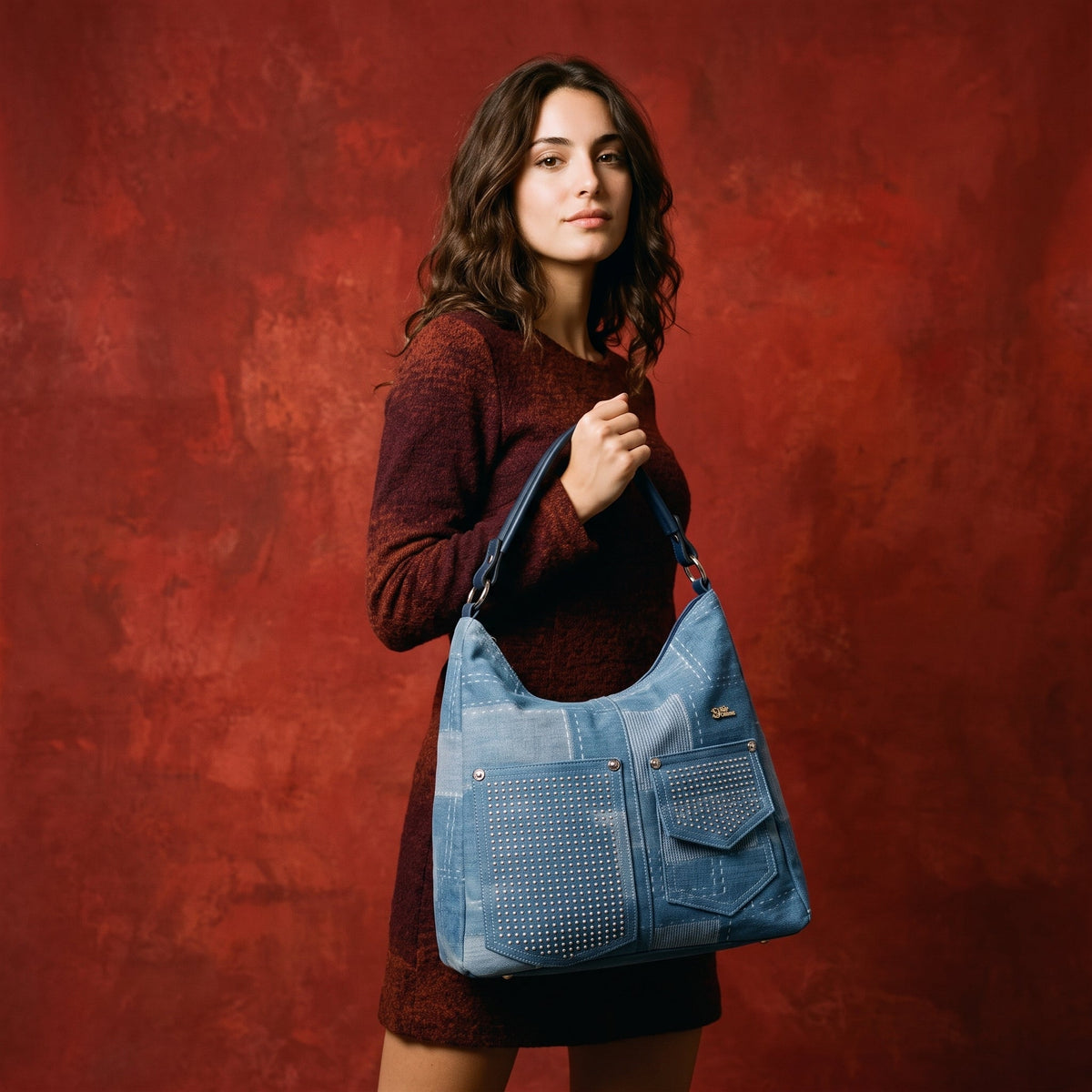 Bolso de hombro Urban Edge de denim