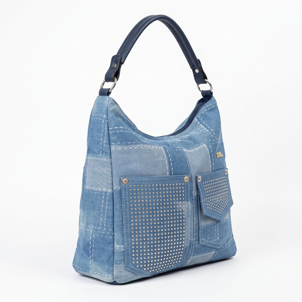 Urban Edge Borsa a Spalla in Denim