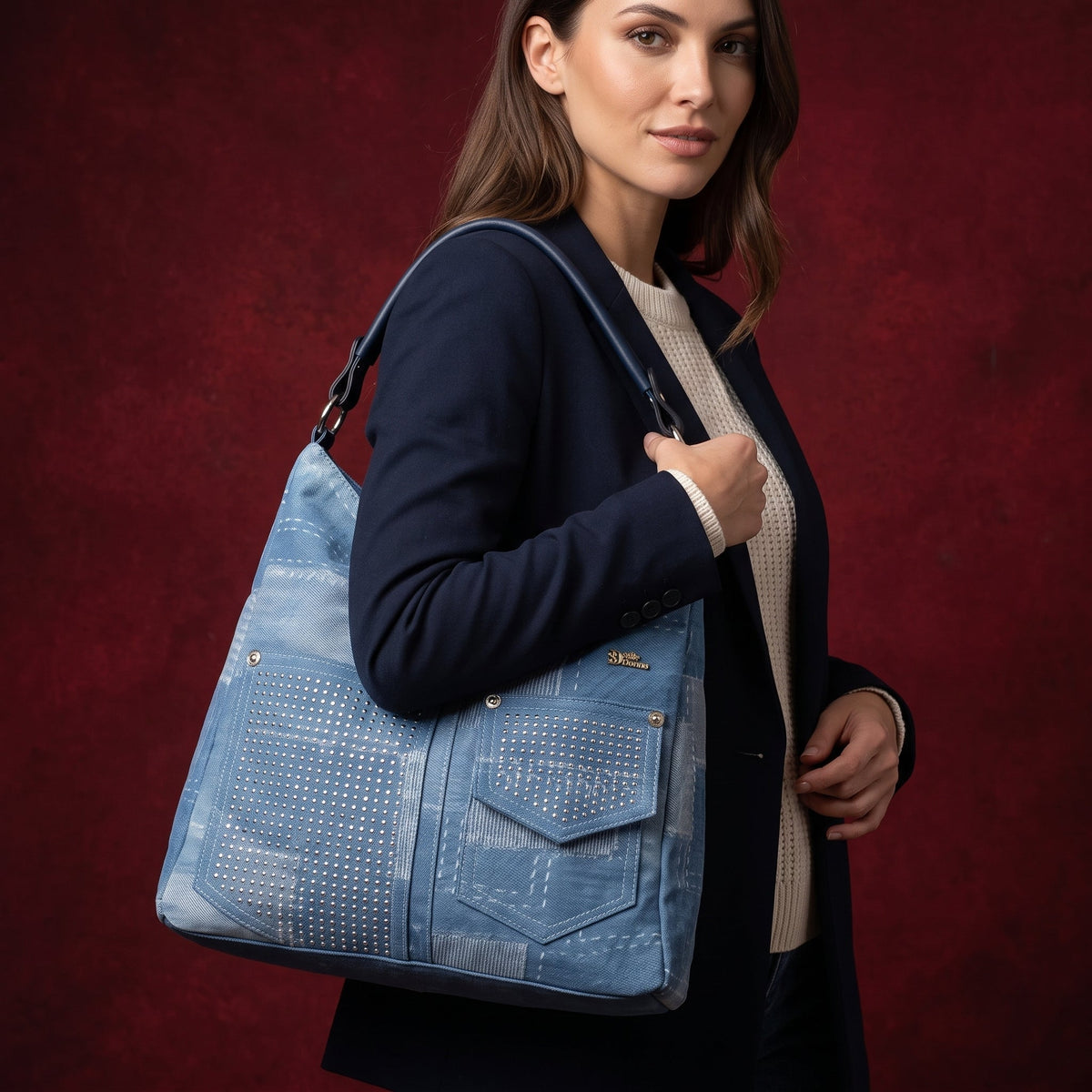 Bolso de hombro Urban Edge de denim