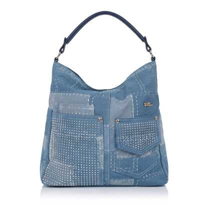 Urban Edge Borsa a Spalla in Denim