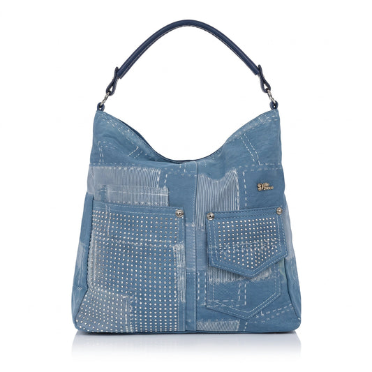 Urban Edge Borsa a Spalla in Denim