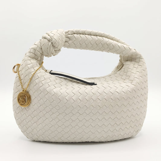 Braided Shoulder Bag with Knot