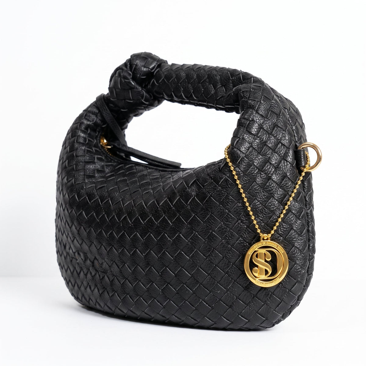 Bolsa de Ombro Trançada com Nó