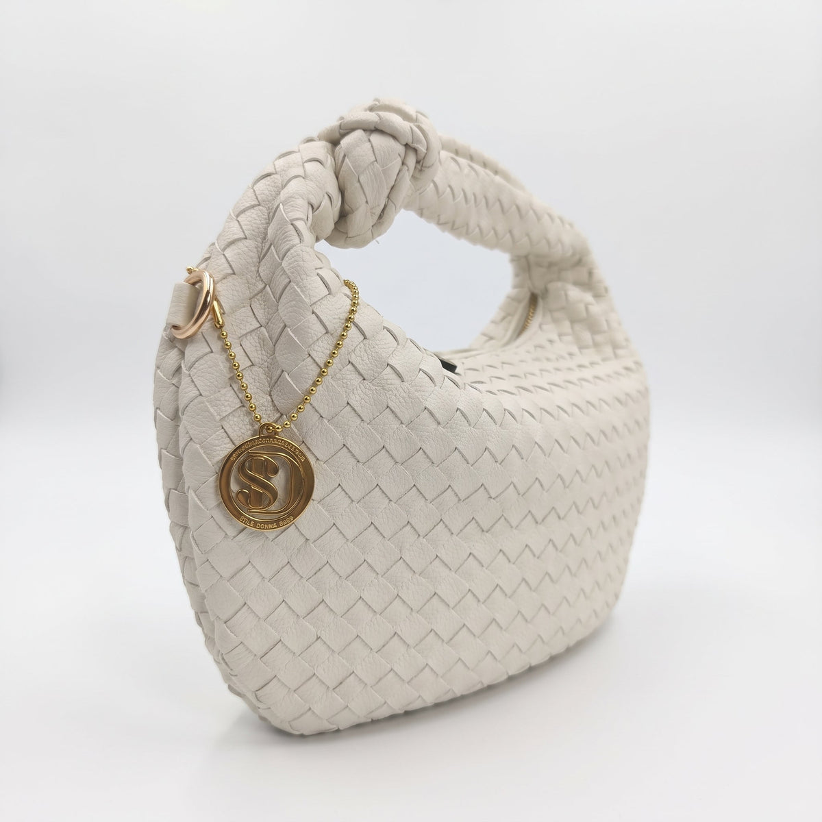Bolsa de Ombro Trançada com Nó