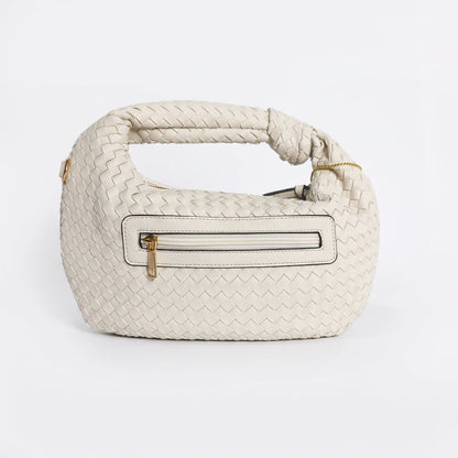 Bolsa de Ombro Trançada com Nó