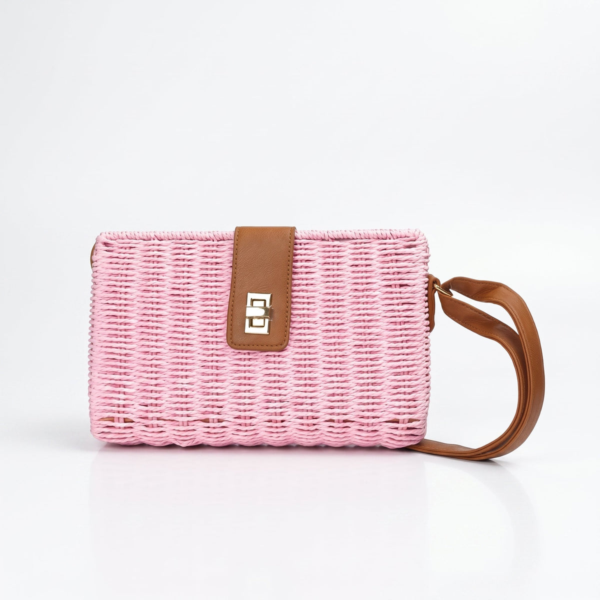 Braided Straw Shoulder Bag