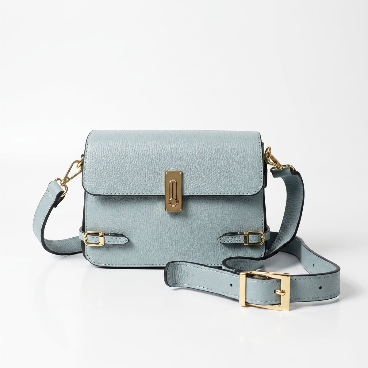 Sac à bandoulière Buckle Up en cuir véritable