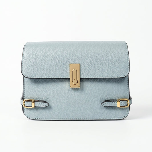 Buckle Up Genuine Leather Shoulder Bag