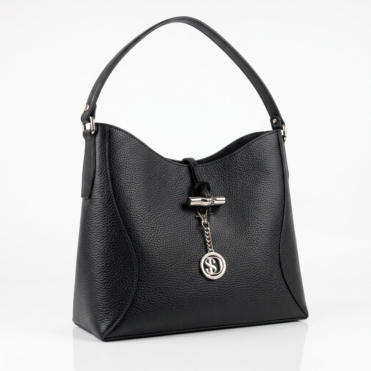 Bolso bandolera grande Lorenza de piel auténtica