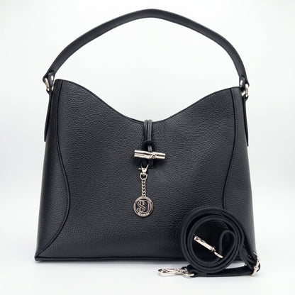 Bolso bandolera grande Lorenza de piel auténtica