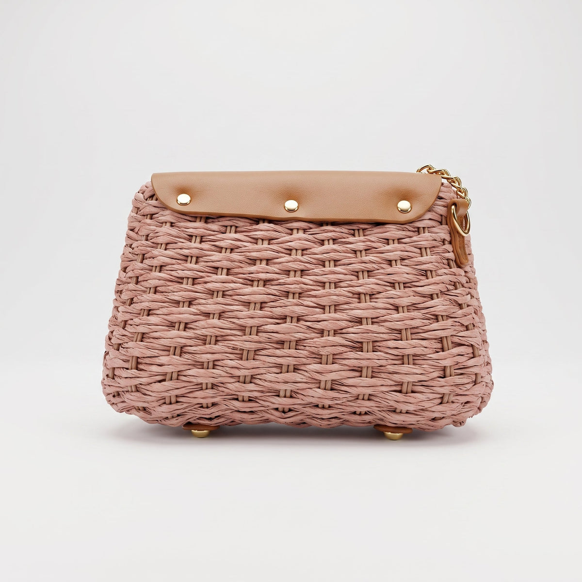 Borsa a Tracolla in Rafia con Patta