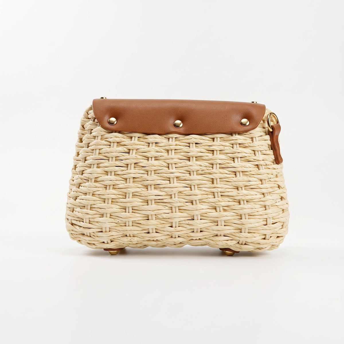Borsa a Tracolla in Rafia con Patta