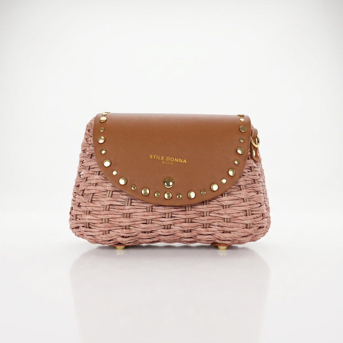 Borsa a Tracolla in Rafia con Patta