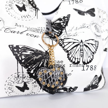 Adelina Handtasche aus Canvas mit Schmetterlingen