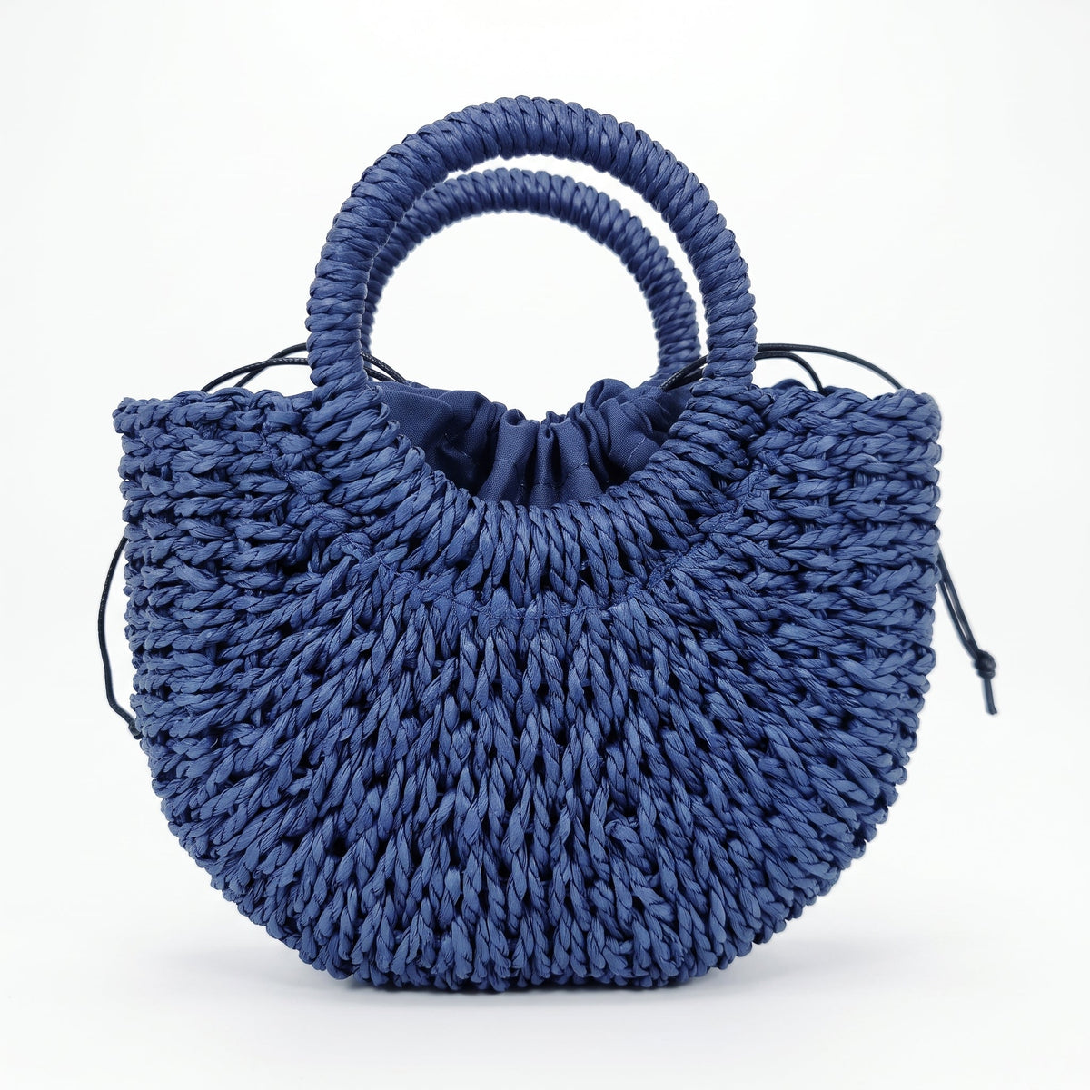 Bolsa Semicircular Alessia de Ráfia