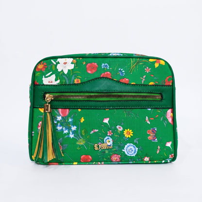 Borsa con Stampa Floreale Verde