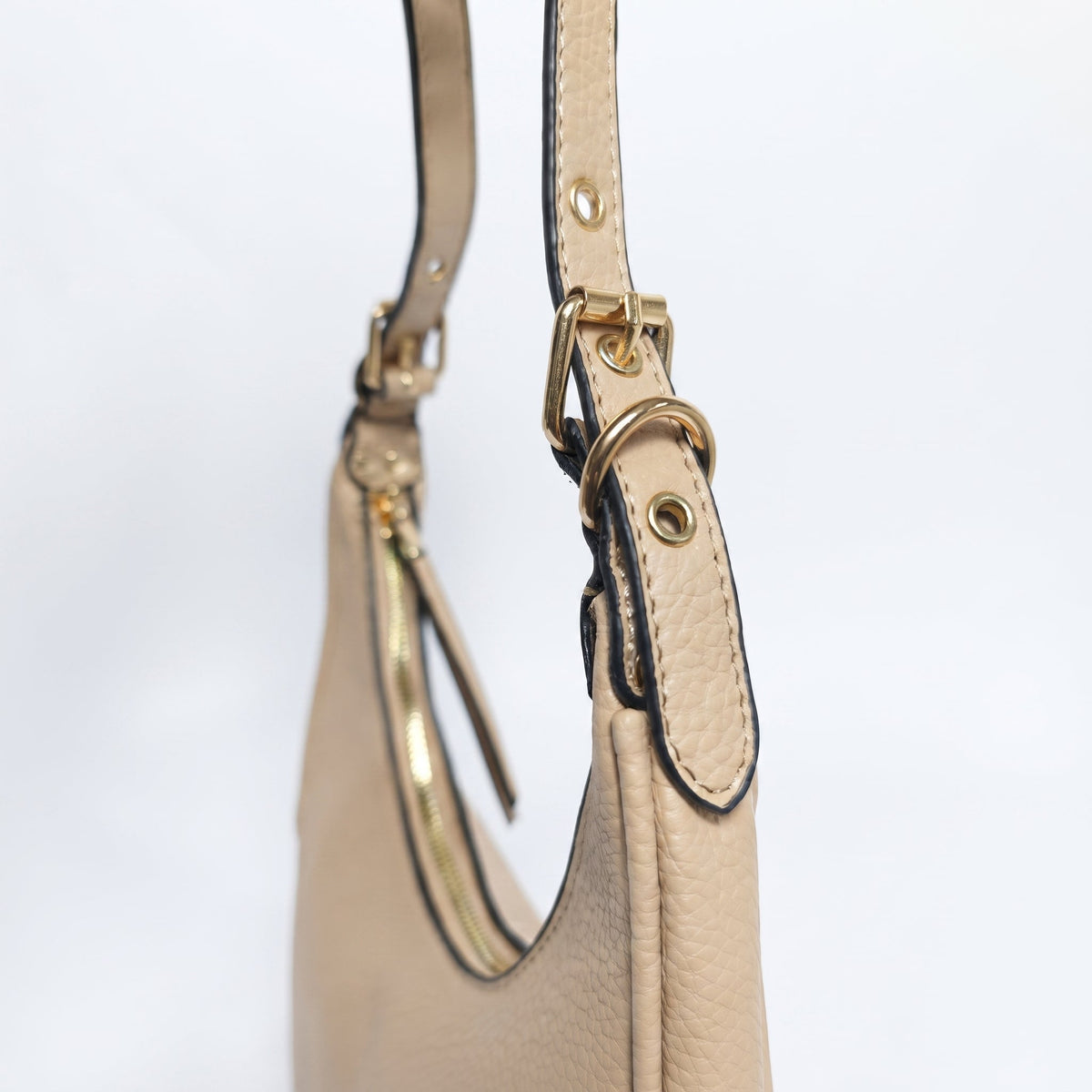Borsa Hobo in Ecopelle Beige