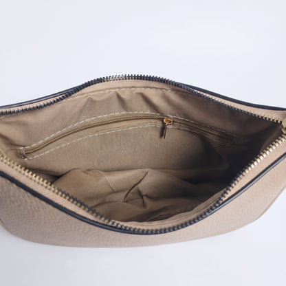Borsa Hobo in Ecopelle Beige