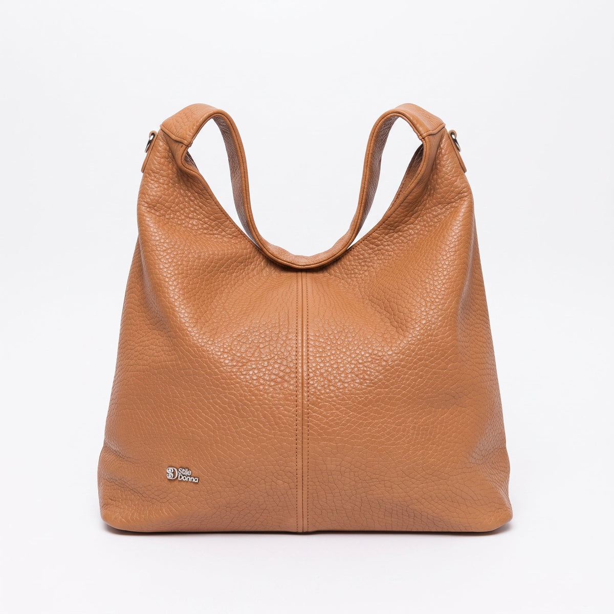 Borsa Hobo in Ecopelle Marrone