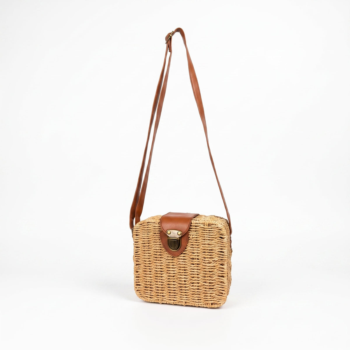 Straw Box Bag
