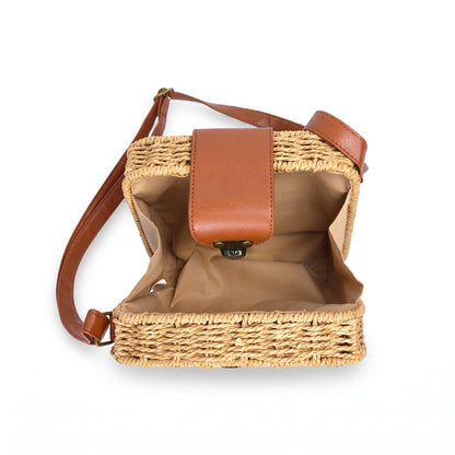 Straw Box Bag