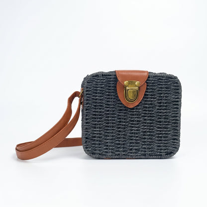 Straw Box Bag