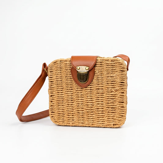 Straw Box Bag