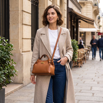 Livia Borsa in Vera Pelle con Disco Oro