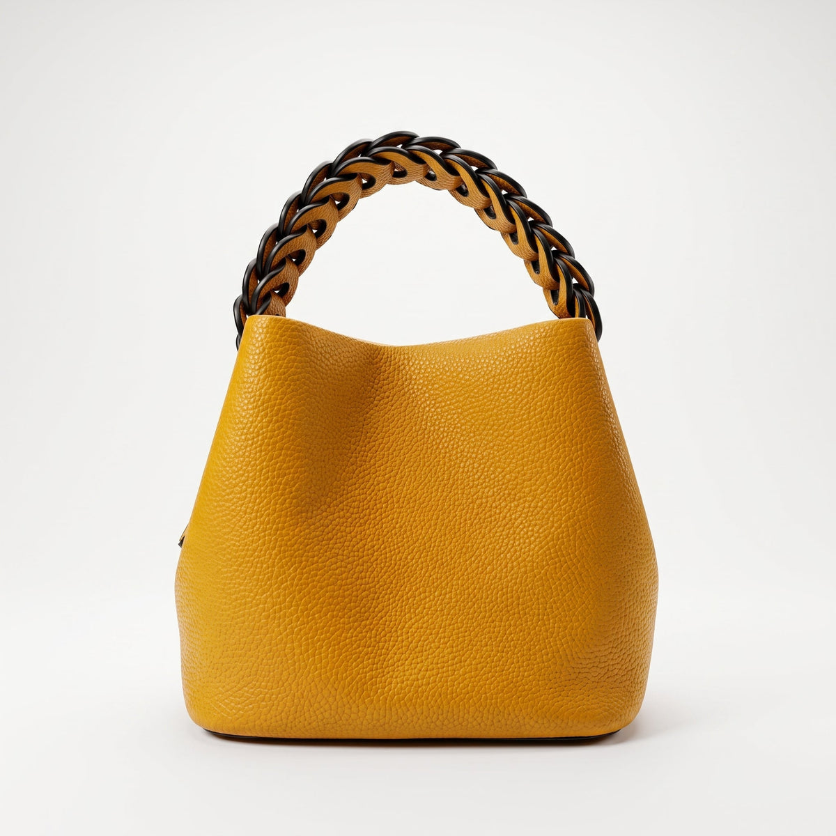 Borsa Secchiello Manico Intrecciato