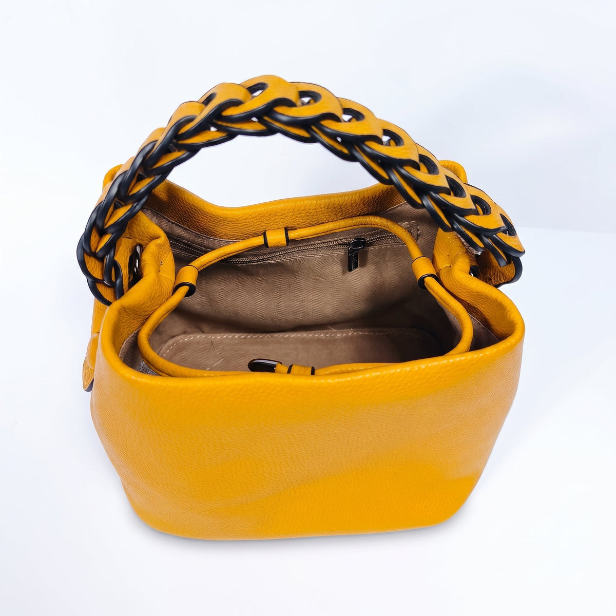 Borsa Secchiello Manico Intrecciato