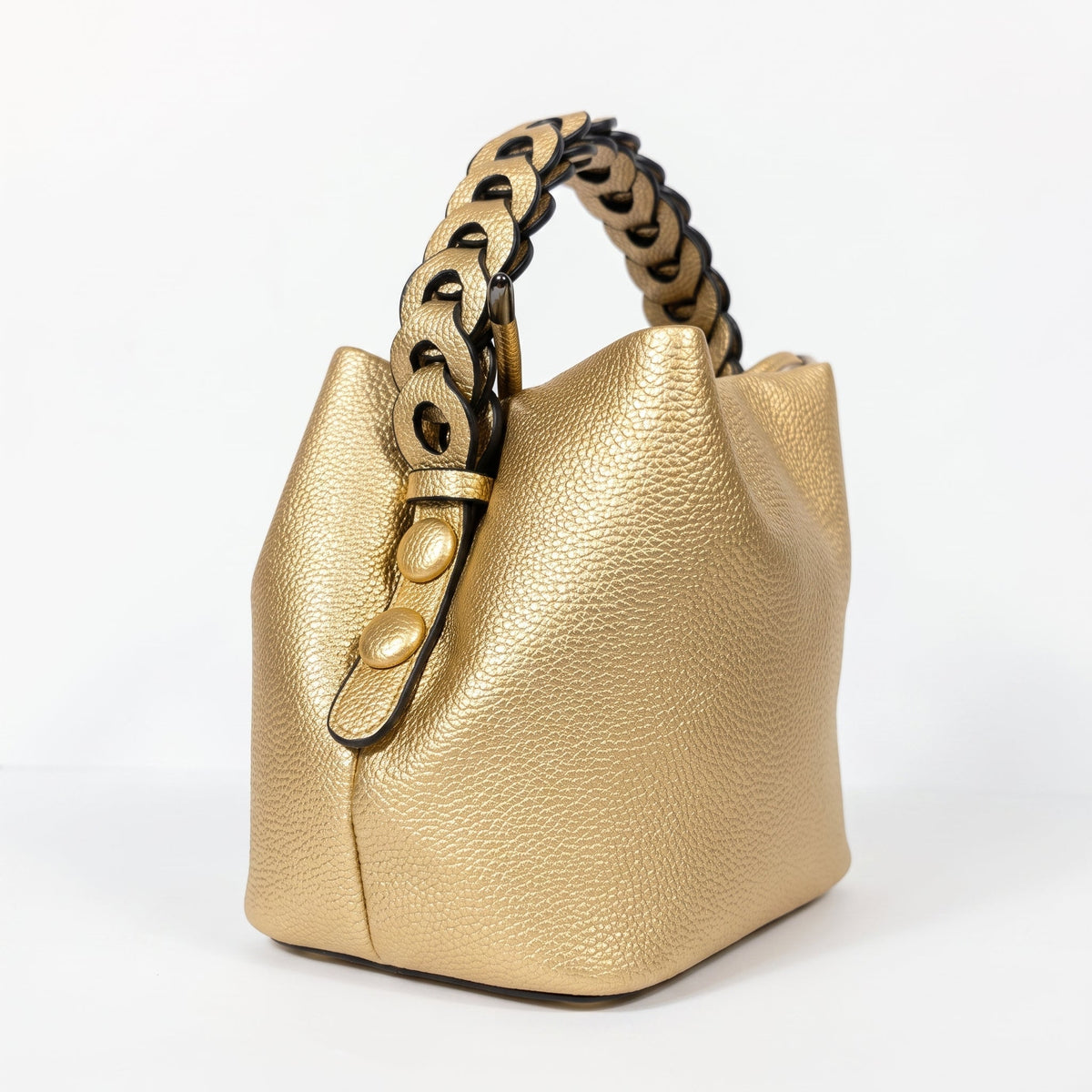 Borsa Secchiello Manico Intrecciato