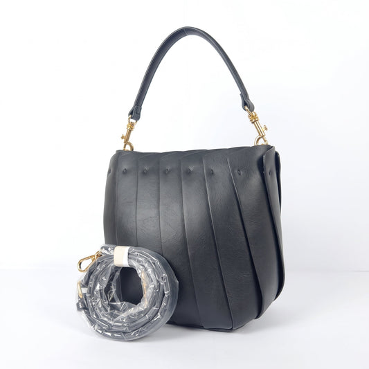 Faux Leather Bucket Bag