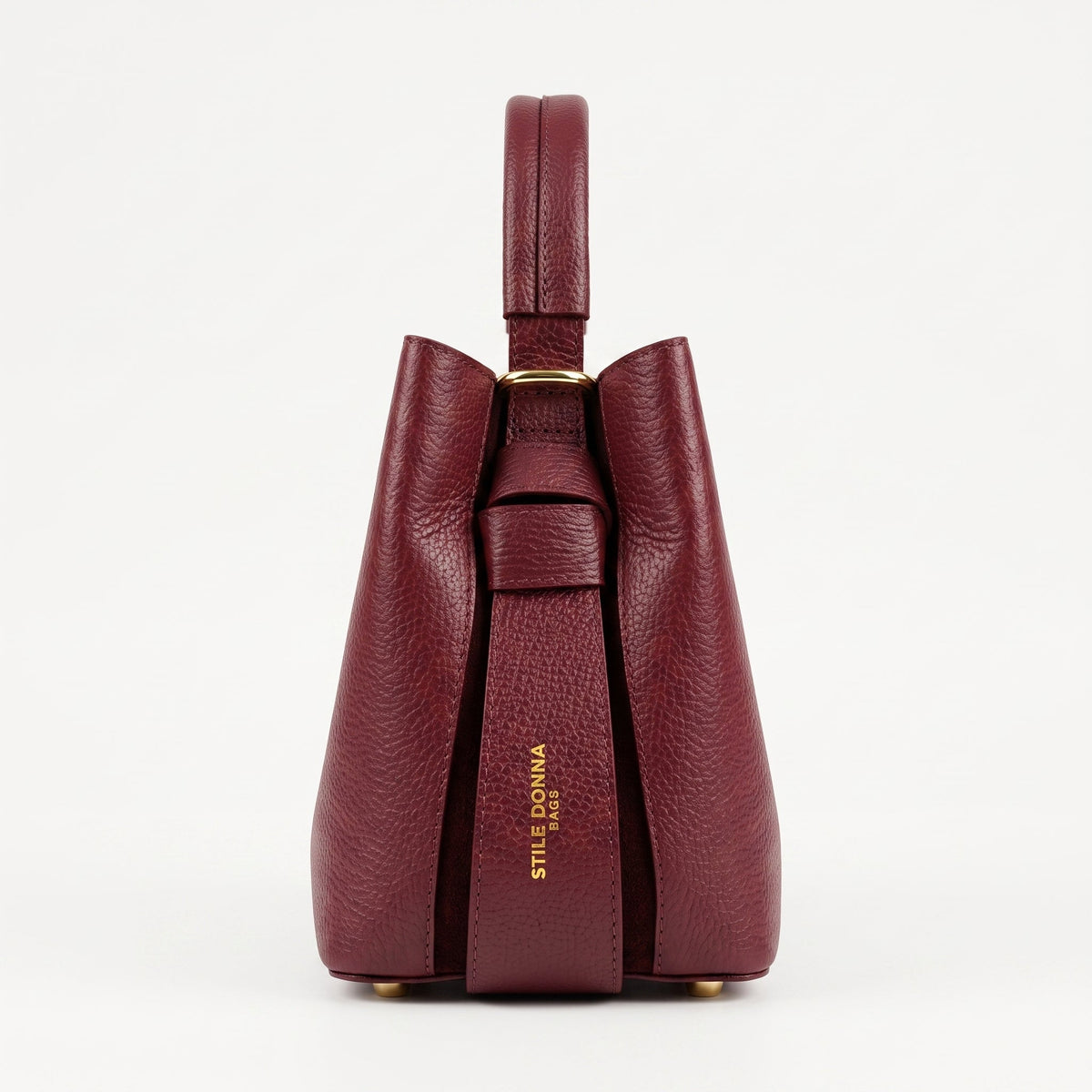 Beuteltasche aus echtem Leder