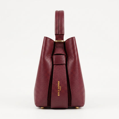 Beuteltasche aus echtem Leder