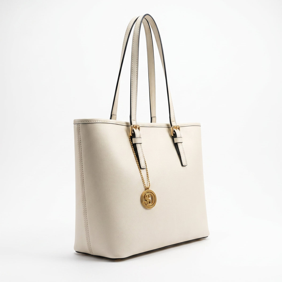 Serena Bolsa Shopper em Couro Saffiano