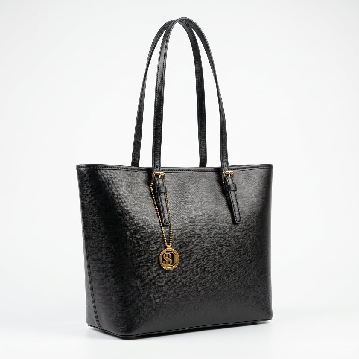 Serena Bolsa Shopper em Couro Saffiano