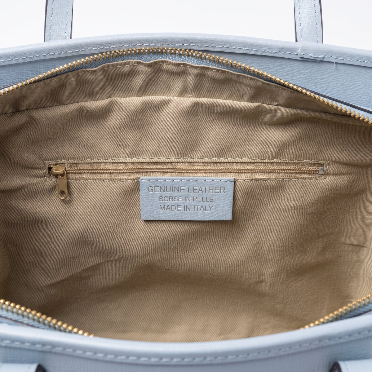 Serena Bolsa Shopper em Couro Saffiano