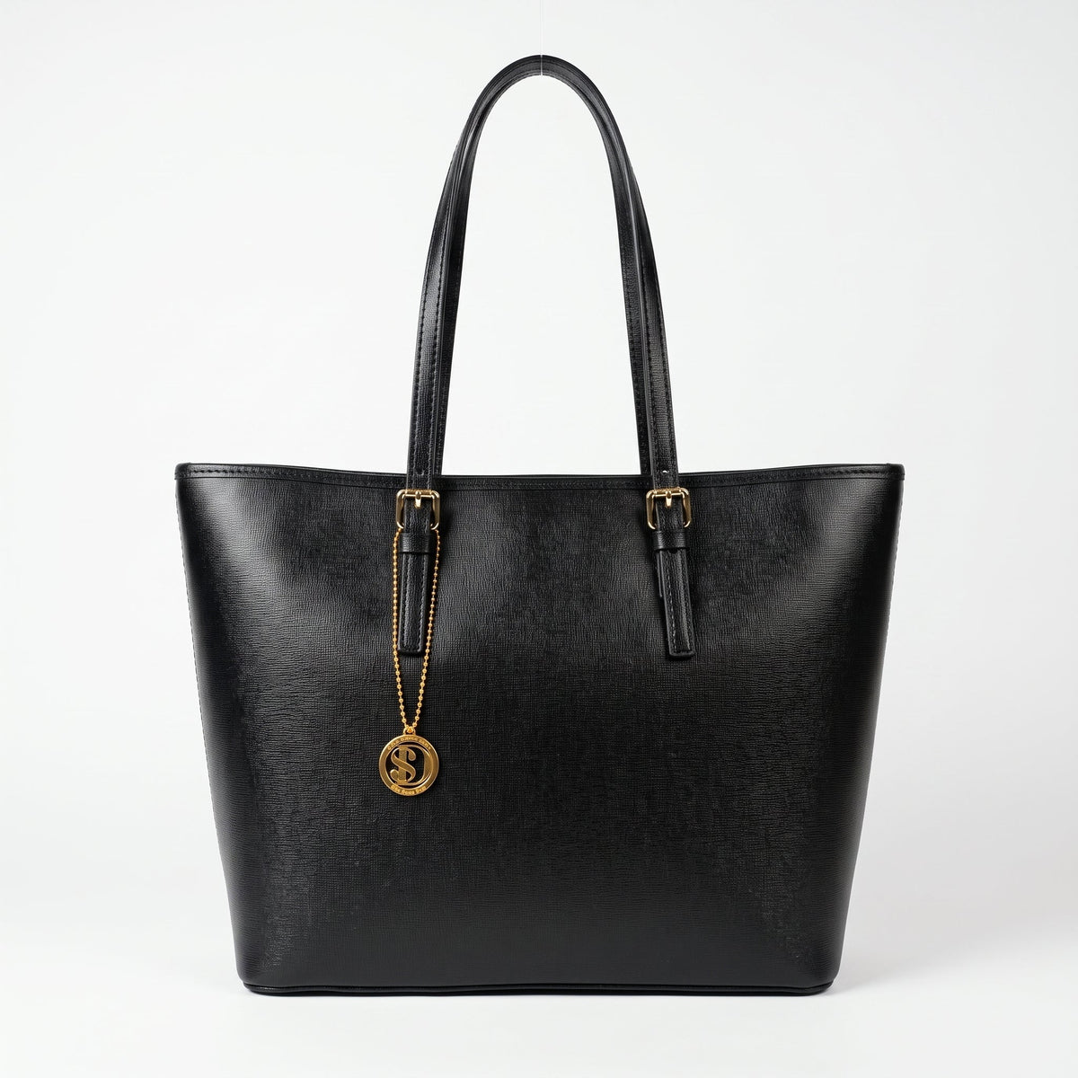 Serena Bolsa Shopper em Couro Saffiano