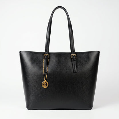 Serena Bolsa Shopper em Couro Saffiano