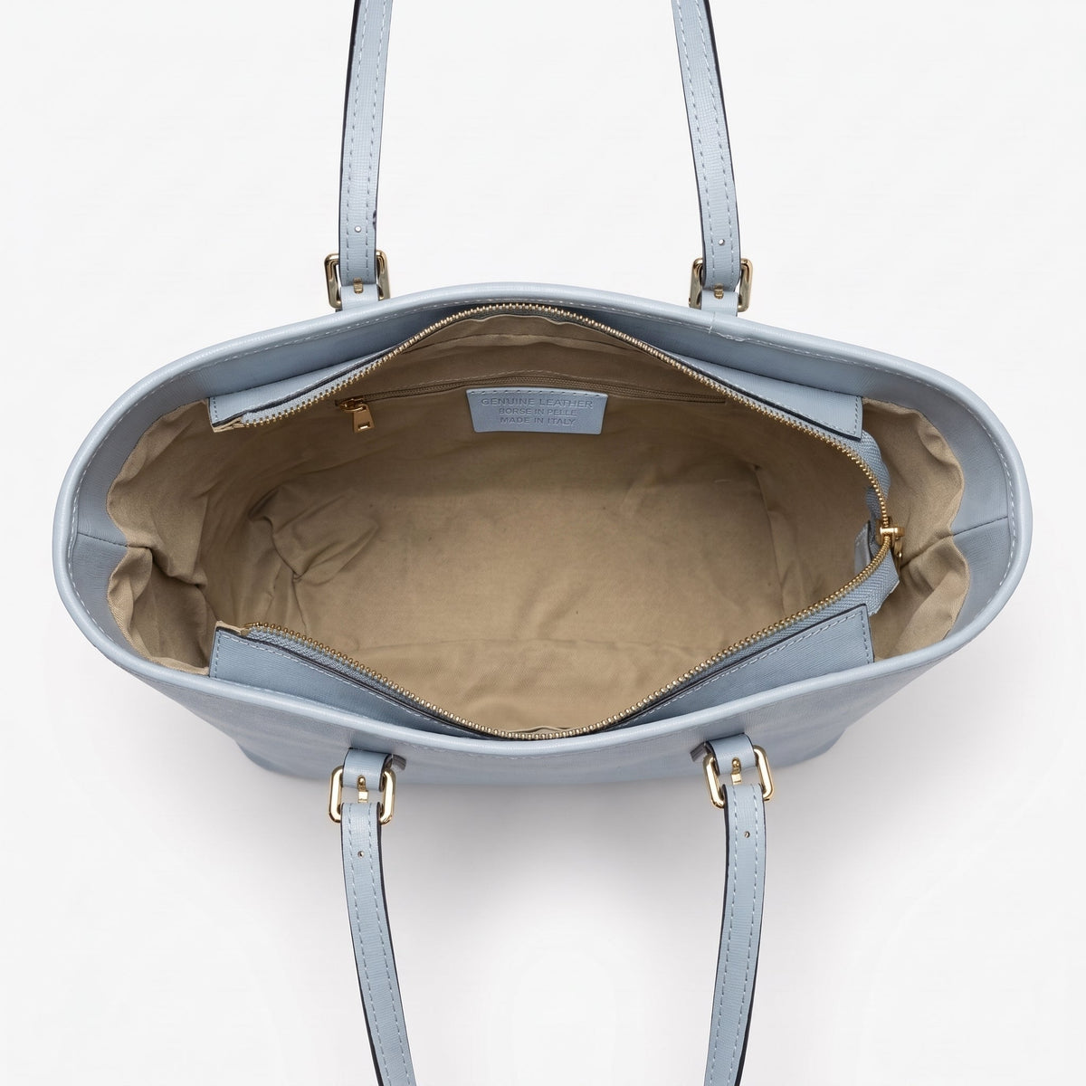 Serena Bolsa Shopper em Couro Saffiano